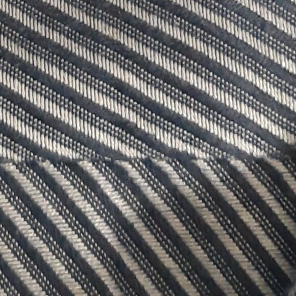 Harry Rosen SZ M Cotton Striped Men's Button Up Shirt, Black & Grey - Picture 8 of 14